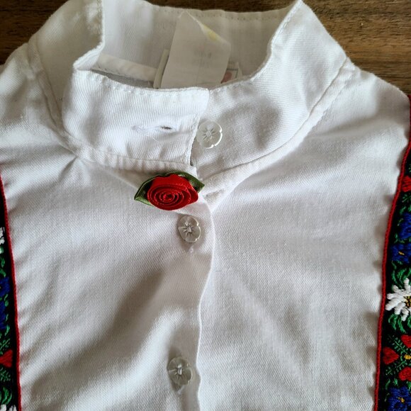 Vintage kids Ruffniks shirt with traditional embroidery design. - Picture 2 of 10